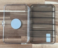 Fly Fish Food Logo Fly Box, Ultra Clear 6 Compartments, Large -Angler Gear Shop 21