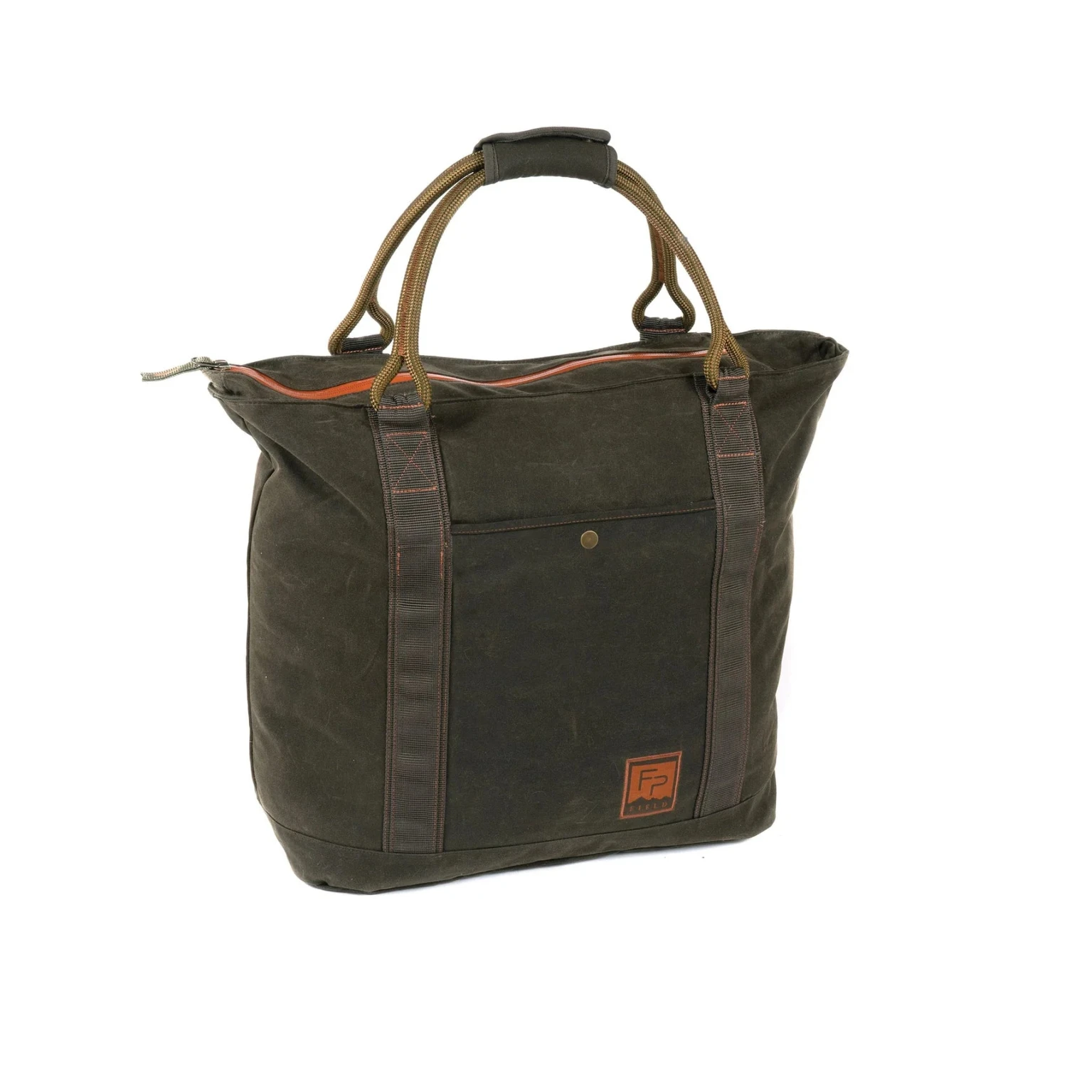 Fishpond Horse Thief Waxed Canvas Tote - Peat Moss 3 Fishpond Horse Thief Waxed Canvas Tote - Peat Moss