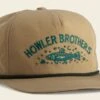 Howler Bros Unstructured Snapback Hat - Creative Creatures Trout: Khaki -Angler Gear Shop CreativeCreaturesTrout