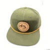 Fly Fish Food Pinch Front Relaxed Logo Hat - Olive