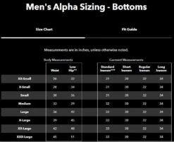 Patagonia Men's R2 Tech Face Pants - Forge Grey -Angler Gear Shop PatagoniaPantSizingChart 09026eb1 66fb 4480 885f bc6aae992921