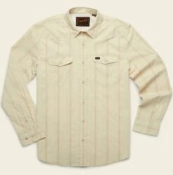 Howler Bros. H Bar B Tech Longsleeve Shirt -Angler Gear Shop Porter Stripe Cream