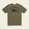 Howler Bros -Creative Creatures Roosterfish Pocket T-Shirt - Olive -Angler Gear Shop S23 Pocket Tee Creative Creatures Roosterfish Olive Flat Back