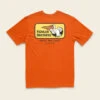 Howler Bros -Pelican Badge T-Shirt -Angler Gear Shop S23 Select Pelican Badge Orange Flat