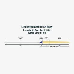 Rio - Elite Integrated Trout Spey Fly Line 7 Rio - Elite Integrated Trout Spey Fly Line -Angler Gear Shop SP Elite Integrated Trout Spey fly line taper