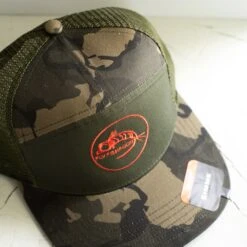 Simms 7-Panel Trucker - Fly Fish Food Logo - Olive -Angler Gear Shop Simms FFF7 PanelTruckerOlive