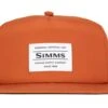 Simms Unstructured Flat Brim Cap - Simms Orange -Angler Gear Shop flatbrimorange