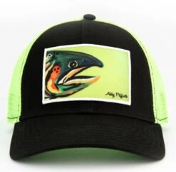 Green Trout Head Hat