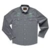 Howler Bros. Gaucho Snapshirt - Dark And Stormy - Charocal Oxford -Angler Gear Shop guaco