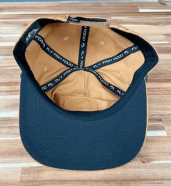 VIRTUE Fly Fish Food Rooster Patch Hat - Light Brown -Angler Gear Shop lbr3