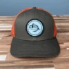 Fly Fish Food Logo Hat - Dark Loden/Jaffa Orange -Angler Gear Shop lodenorange