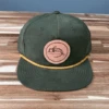 Fly Fish Food Logo Hat - Loden/Gold -Angler Gear Shop olivegold