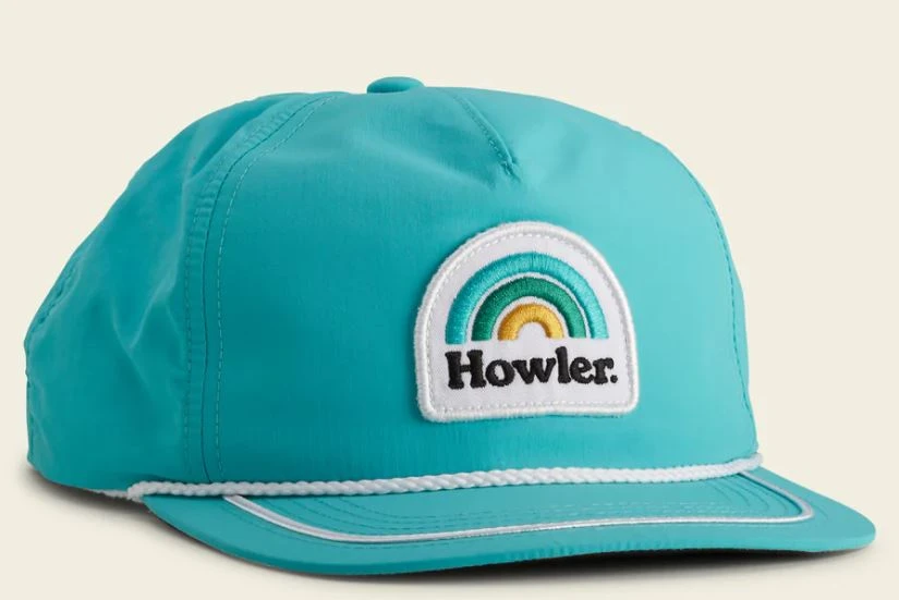 Howler Bros Unstructured Snapback Hat - Howler Rainbow : Aqua 3 Howler Bros Unstructured Snapback Hat - Howler Rainbow : Aqua
